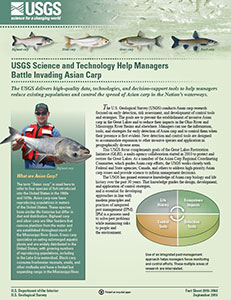 USGS Asian Carp Fact Sheet