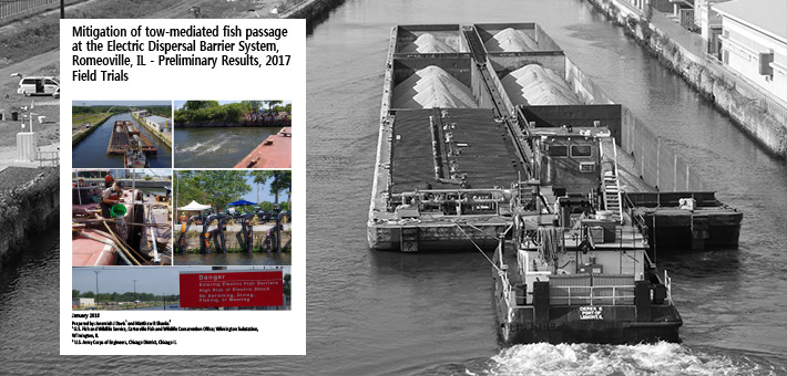 The cover of the 2017 Preliminary Barge Study Results White Paper.