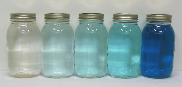 Light attenuating dyes. Photo by USACE.